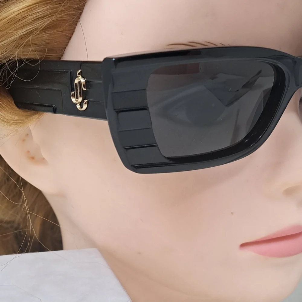 NWT Jimmy Choo Avenue Motif Tatum Sunglasses Matte Black Gray JC5009 53-17-140 - Picture 6 of 15